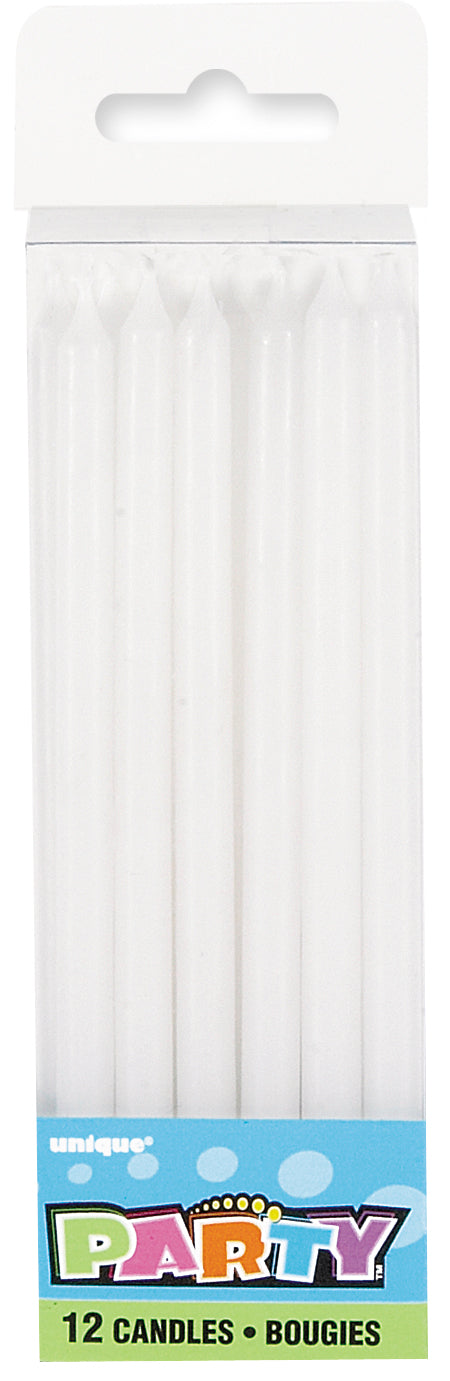 12 WHITE CANDLES - 5