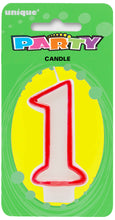 Load image into Gallery viewer, NUMERAL CANDLE 0 to 9
