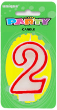 Load image into Gallery viewer, NUMERAL CANDLE 0 to 9
