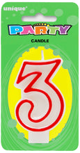 Load image into Gallery viewer, NUMERAL CANDLE 0 to 9
