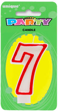 Load image into Gallery viewer, NUMERAL CANDLE 0 to 9
