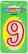 Load image into Gallery viewer, NUMERAL CANDLE 0 to 9
