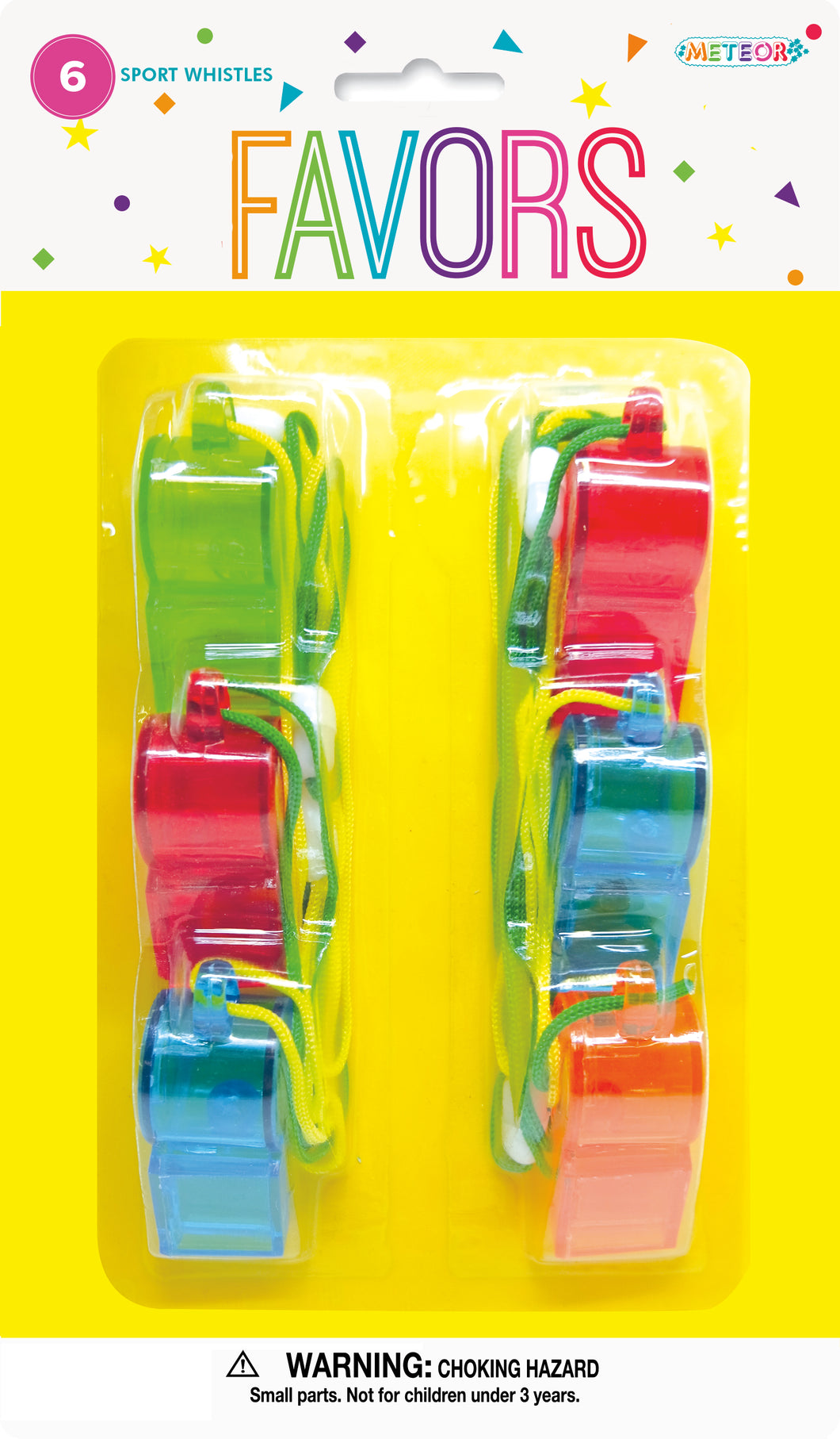6 SPORTS WHISTLES Supplier: Meteor Party