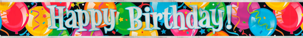 BRAVO BIRTHDAY FOIL BANNER 12ft