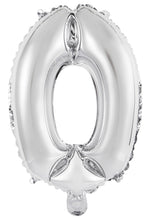 Load image into Gallery viewer, Numeral Foil 14&quot; Package Rose SILVER Numbers
