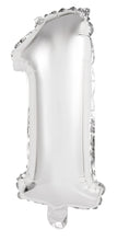 Load image into Gallery viewer, Numeral Foil 14&quot; Package Rose SILVER Numbers
