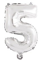 Load image into Gallery viewer, Numeral Foil 14&quot; Package SILVER Numbers
