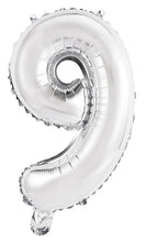 Load image into Gallery viewer, Numeral Foil 14&quot; Package SILVER Numbers
