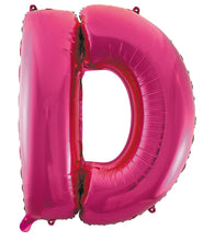 Load image into Gallery viewer, Alphabet Foil (A-Z) 34&quot; inch Package Hot Pink  Letters: A-Z
