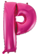 Load image into Gallery viewer, Alphabet Foil (A-Z) 34&quot; inch Package Hot Pink  Letters: A-Z
