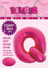 Load image into Gallery viewer, Alphabet Foil (A-Z) 34&quot; inch Package Hot Pink  Letters: A-Z
