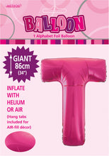 Load image into Gallery viewer, Alphabet Foil (A-Z) 34&quot; inch Package Hot Pink  Letters: A-Z
