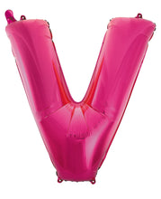 Load image into Gallery viewer, Alphabet Foil (A-Z) 34&quot; inch Package Hot Pink  Letters: A-Z
