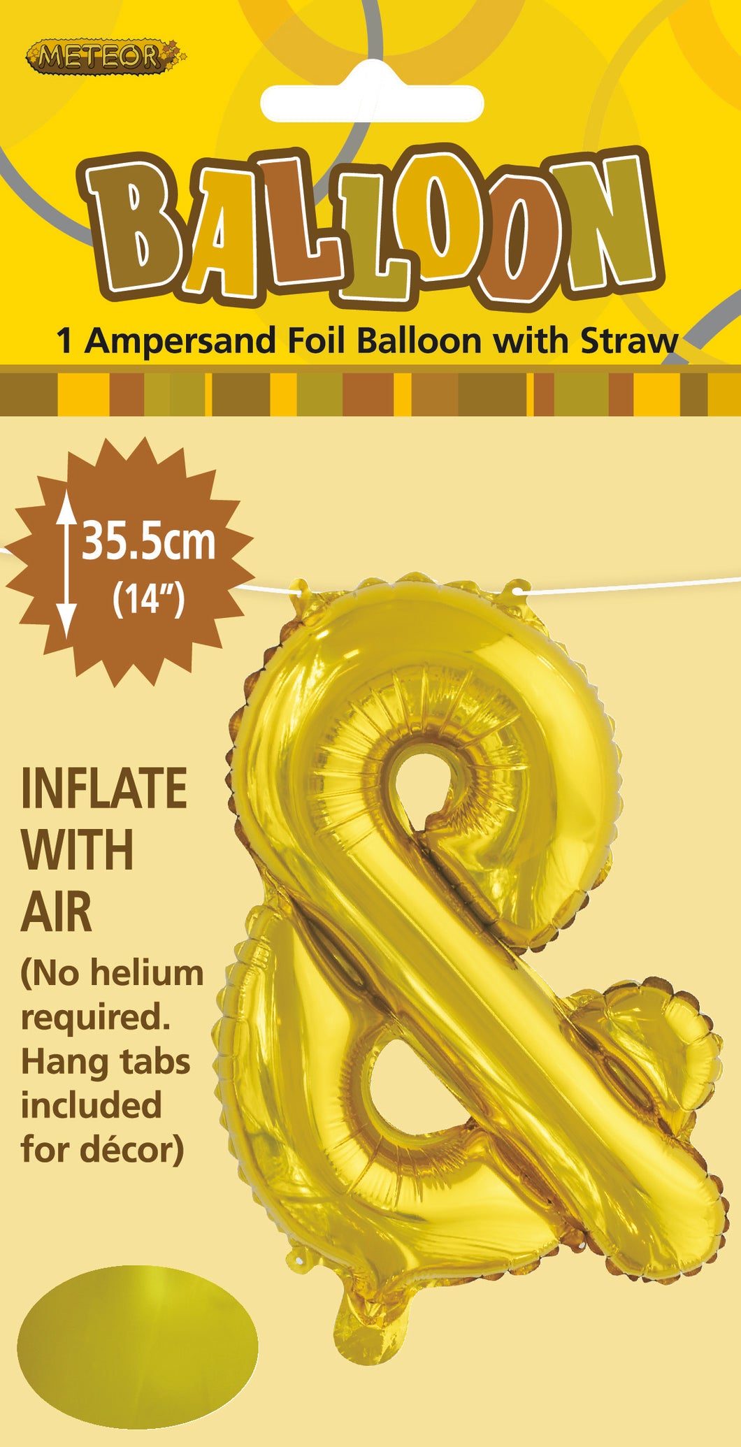 Ampersand Ballon - Alphabet Foil 14
