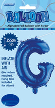 Load image into Gallery viewer, Alphabet Foil (A-Z) 14&quot; inch Package BLUE  Letters: A-Z

