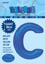 Load image into Gallery viewer, Alphabet Foil (A-Z) 34&quot; inch Package Blue  Alphabet A-Z
