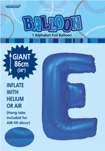 Load image into Gallery viewer, Alphabet Foil (A-Z) 34&quot; inch Package Blue  Alphabet A-Z
