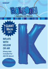 Load image into Gallery viewer, Alphabet Foil (A-Z) 34&quot; inch Package Blue  Alphabet A-Z
