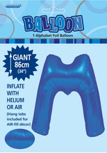 Load image into Gallery viewer, Alphabet Foil (A-Z) 34&quot; inch Package Blue
