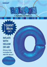 Load image into Gallery viewer, Alphabet Foil (A-Z) 34&quot; inch Package Blue
