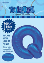 Load image into Gallery viewer, Alphabet Foil (A-Z) 34&quot; inch Package Blue

