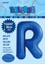 Load image into Gallery viewer, Alphabet Foil (A-Z) 34&quot; inch Package Blue
