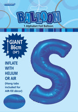 Load image into Gallery viewer, Alphabet Foil (A-Z) 34&quot; inch Package Blue
