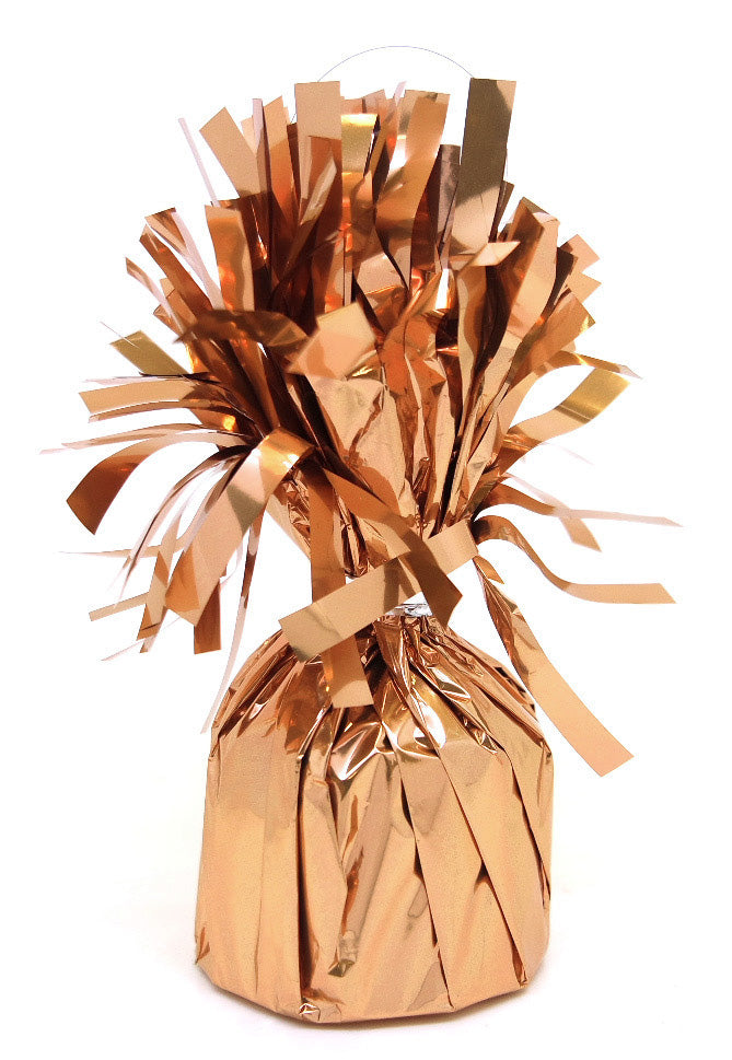 FOIL BALLOON WGT - SOFT ROSE GOLD