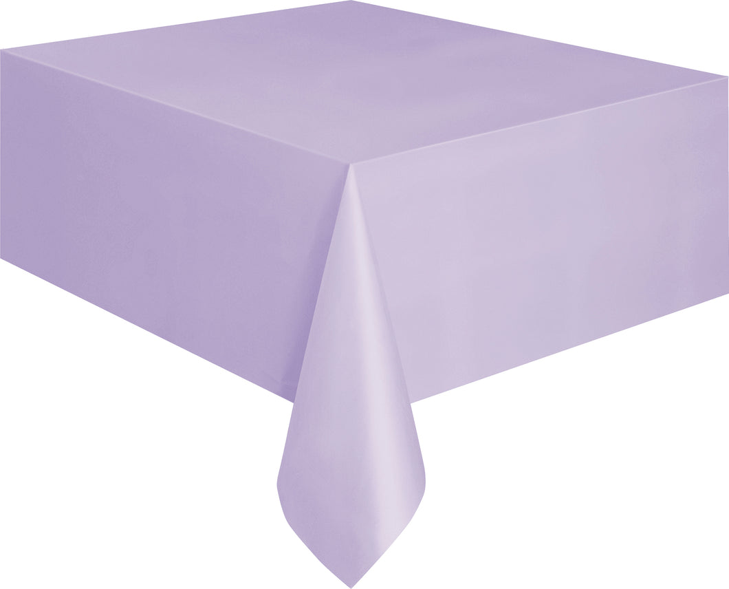 Plastic Tablecloth Rectangle - LAVENDER Supplier: Meteor Party