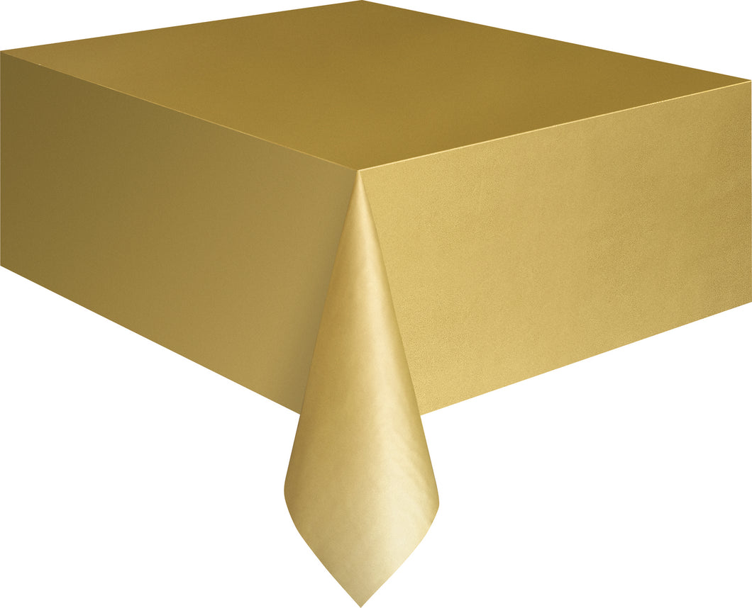 Plastic Tablecloth Rectangle - GOLD