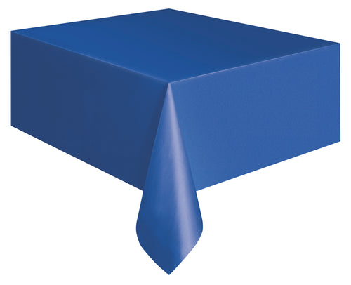 Plastic Tablecloth Rectangle - ROYAL BLUE