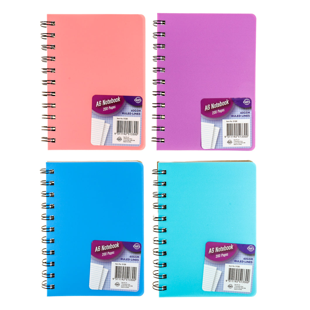 Notebook Basic PP Col A6 200pg