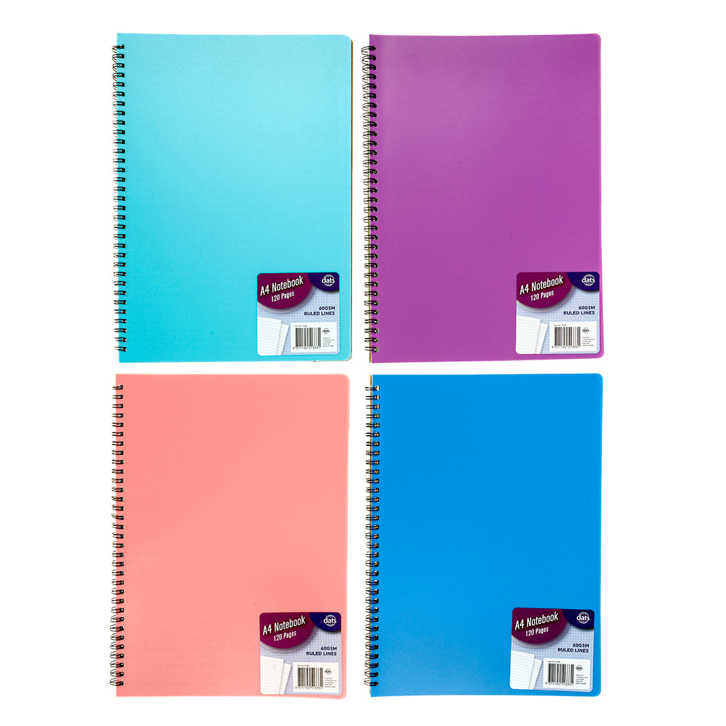 Notebook Basic PP Col A4 120pg