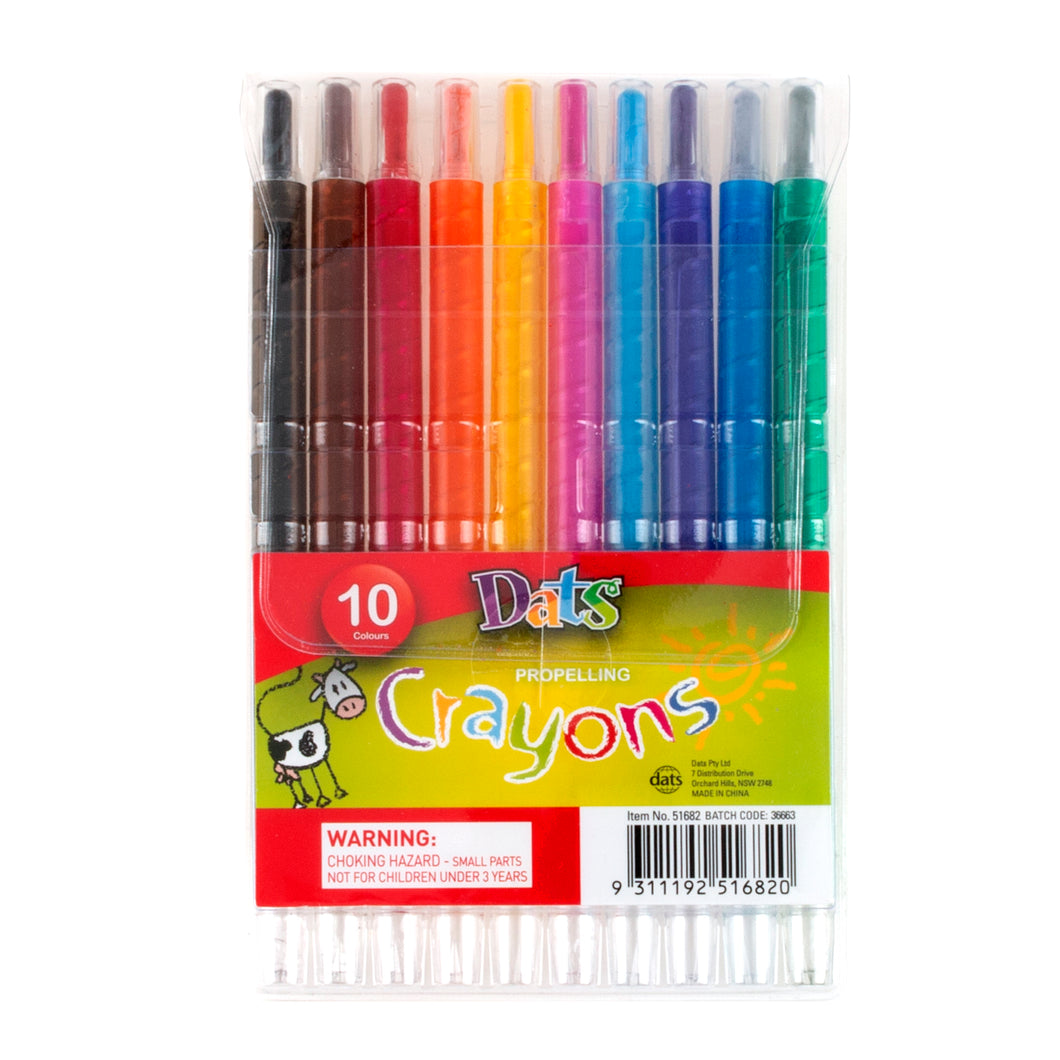 Crayon Propelling 10pk in PVC Wallet