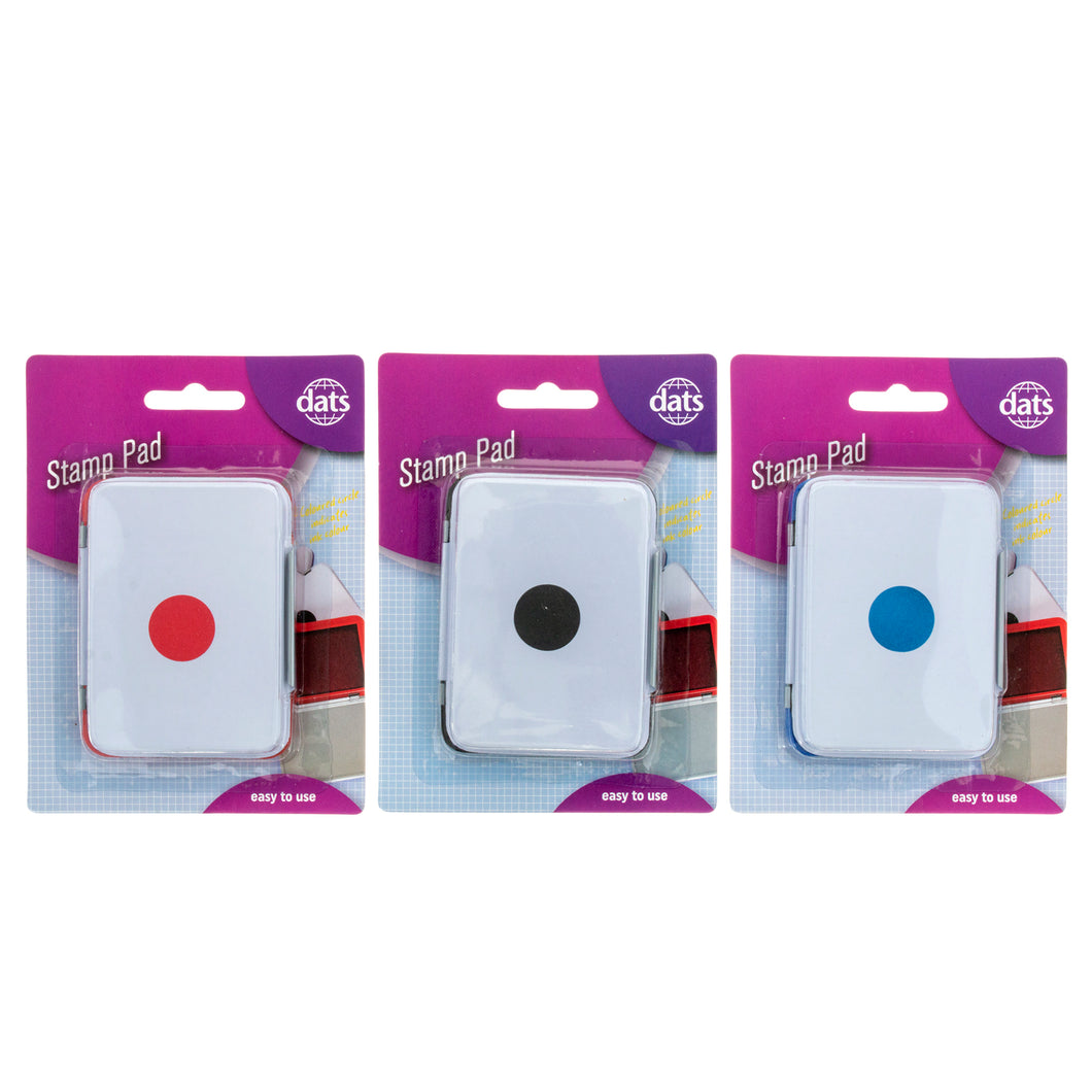 Stamp Pad 3 Black Blue Red