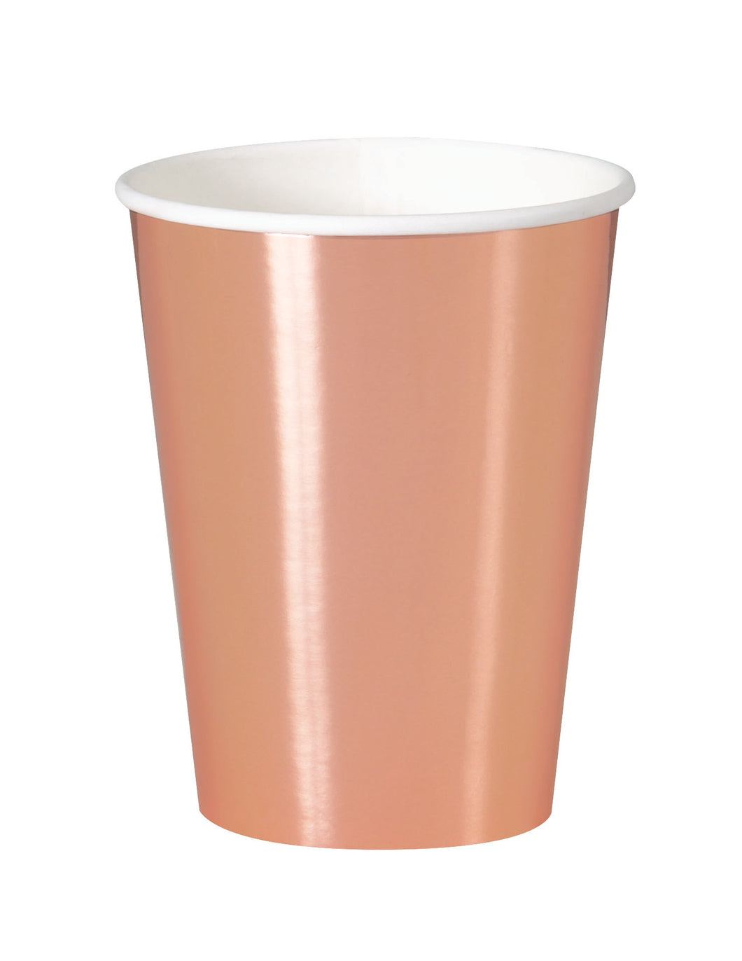 ROSE GOLD FOIL 8 x 9oz CUPS