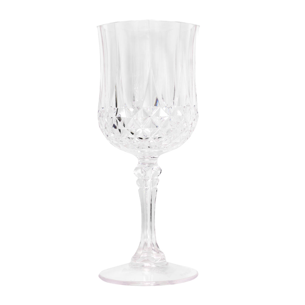 Faux Crystal Wine Glass PS 210mL