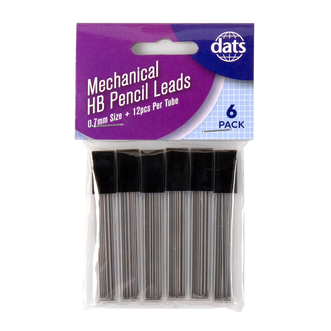 Lead Pencil Mechanical HB 6pk 0.7mm 12pc Each