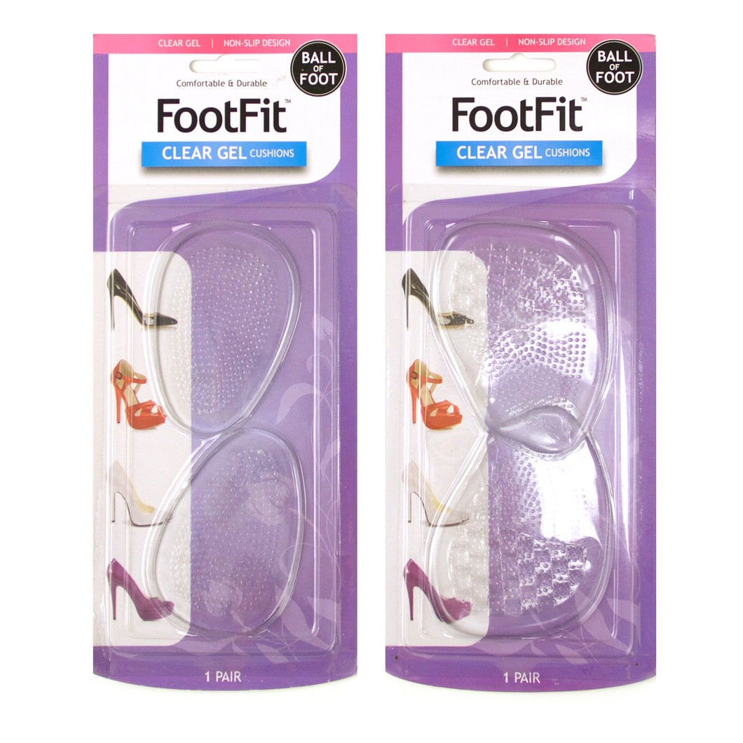 Foot Fit Gel Cushion Ball of Foot 2Pk 2 Asstd