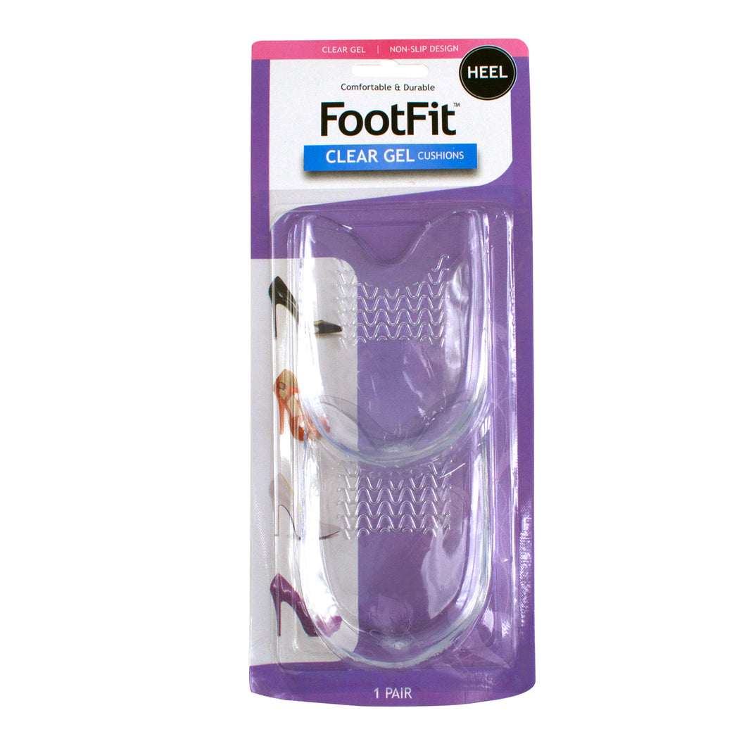 Foot Fit  Gel Cushions Heel Pk2