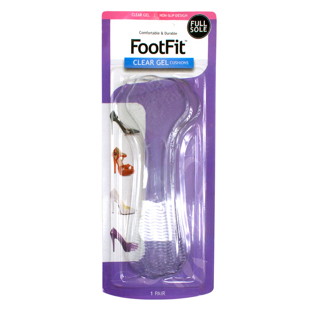 Foot Fit Gel Cushions Full Sole Pk2