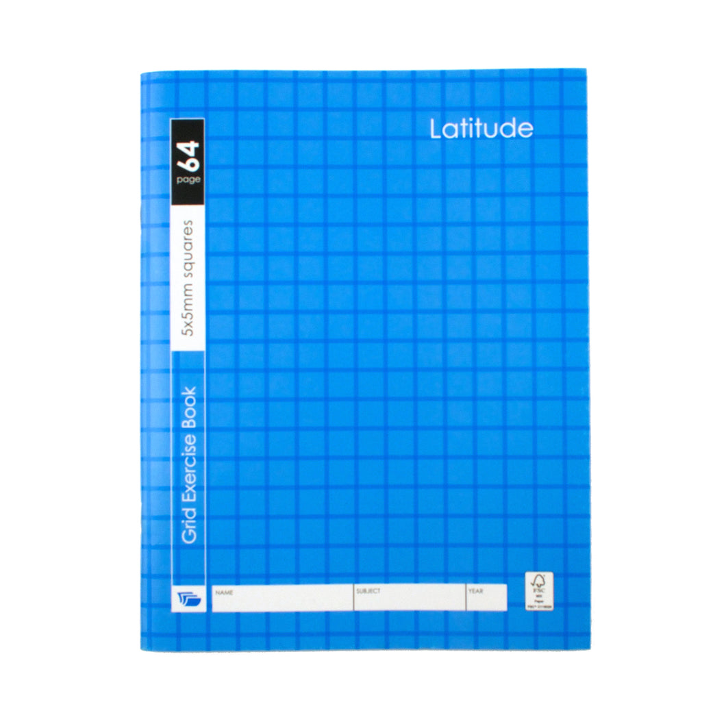 Book Grid 17x22cm 5mm Ruled 64pg P7.1 FSC Mix