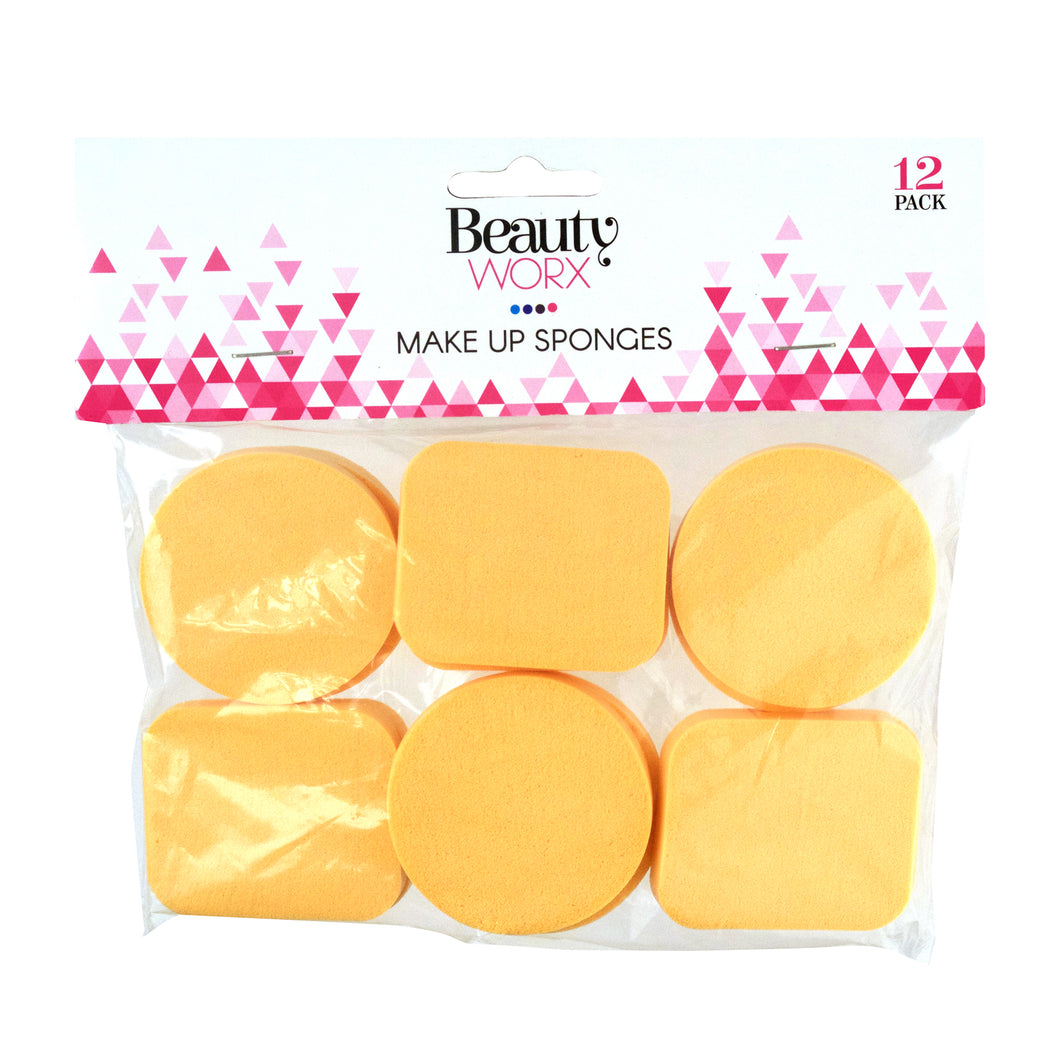 Sponge Cosmetic Make Up Pk12 Asstd Shapes