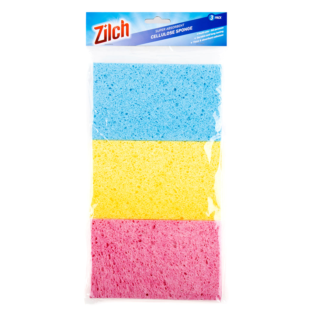Sponge Cellulose 3 Colours Pk3