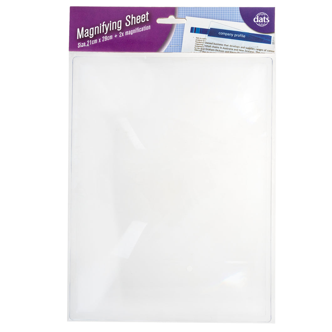 Magnifying Sheet 210x280mm 2x Magnification