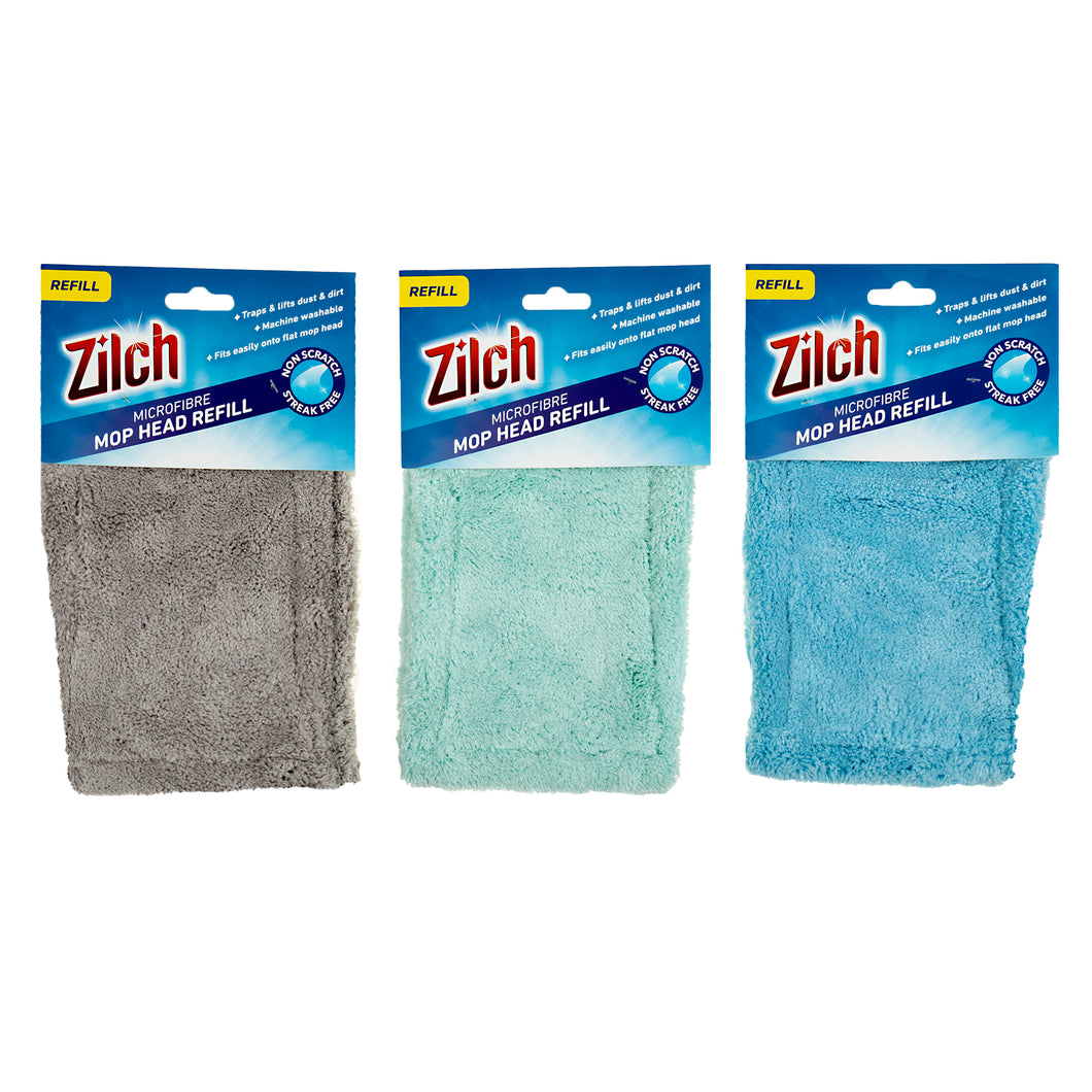 Mop Head Refill Microfibre 3 Asstd Cols Fits Item 56942