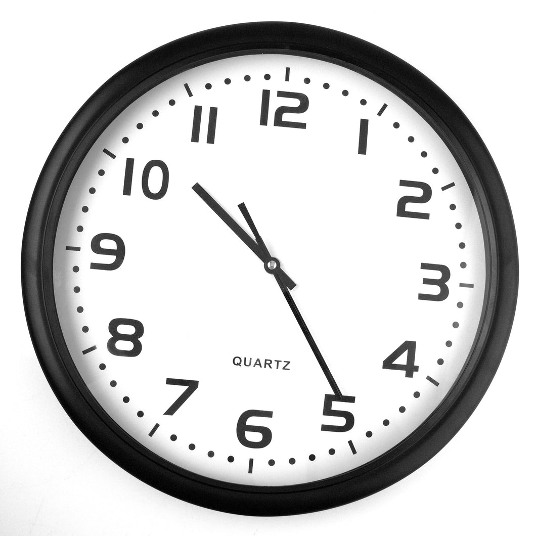 Clock Wall 40x40cm Black