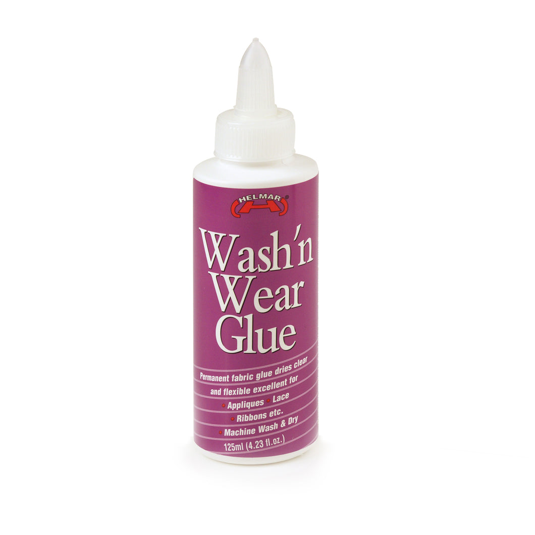 Helmar Wash and Wear Fabric Glue 125ml