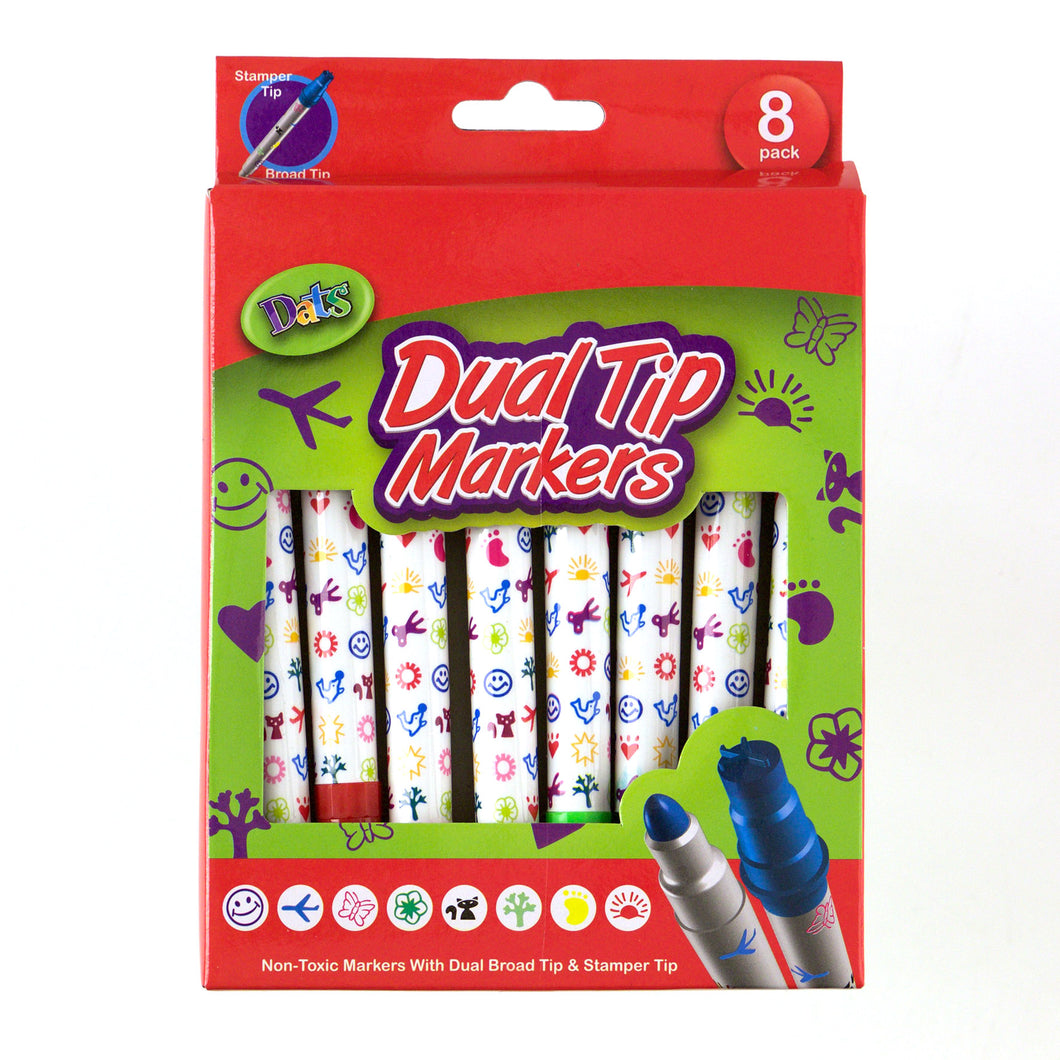 Marker Stamper Dual Tips 8pk