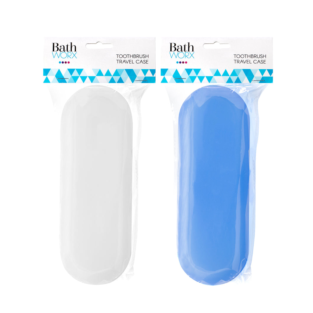 Toothbrush Travel Case 2 Asstd Cols 7x21cm